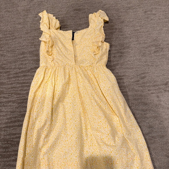 Ralph Lauren Yellow Floral Girls Dress Size 8 - Picture 1 of 7